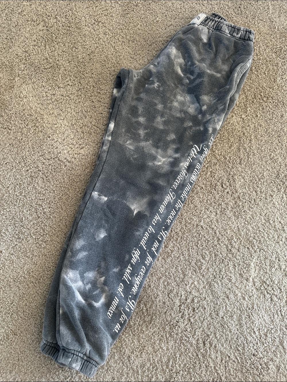 Darc Sport Charcoal Tie-Dye Jogger Pants